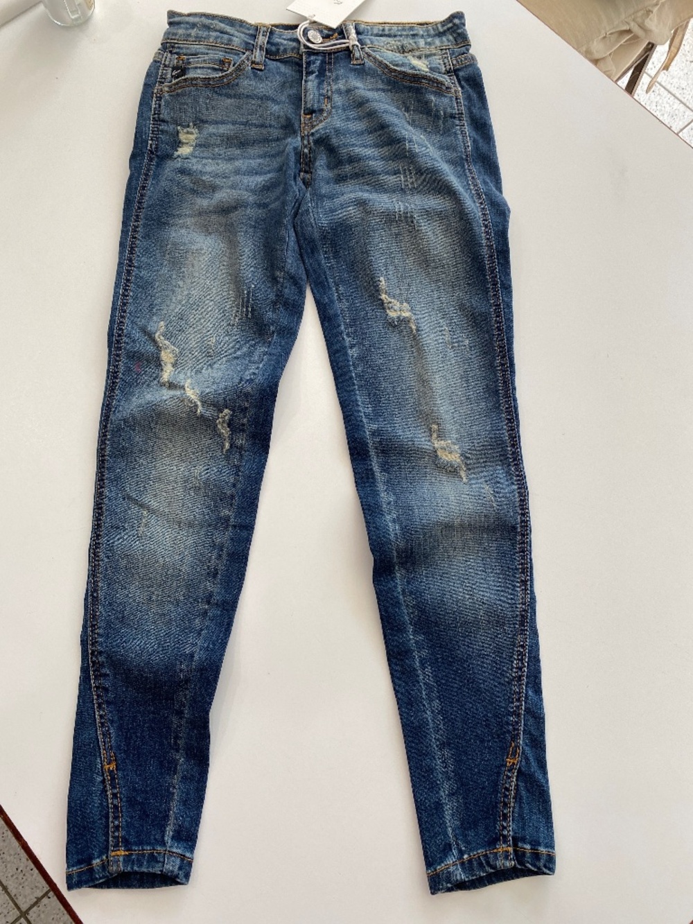 KanCan distressed denim blue jeans skinny size 24